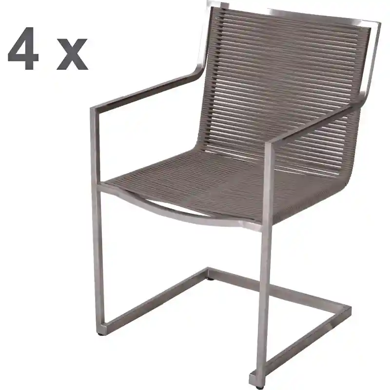 Freischwinger Sienna, Seilbespannung, 4er Set Letzte Chance